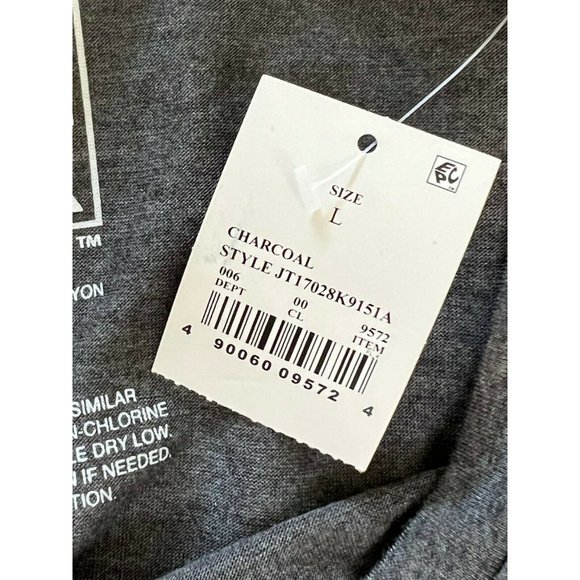 Modern Lux Polyester T-Shirt Large Gray Womens DOG MOM Short Sleeve New - Picture 4 of 4